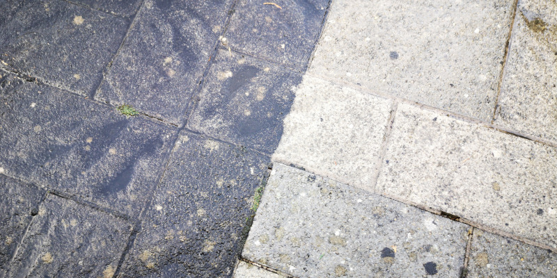 Softwashing Instead of Patio Pressure Washing