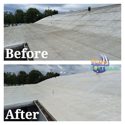 Commercial Roof Washing in Gahanna, Ohio